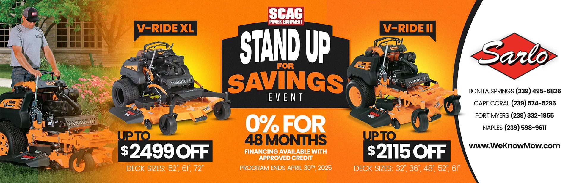 Special Offers on Mowers and Lawn Equipment