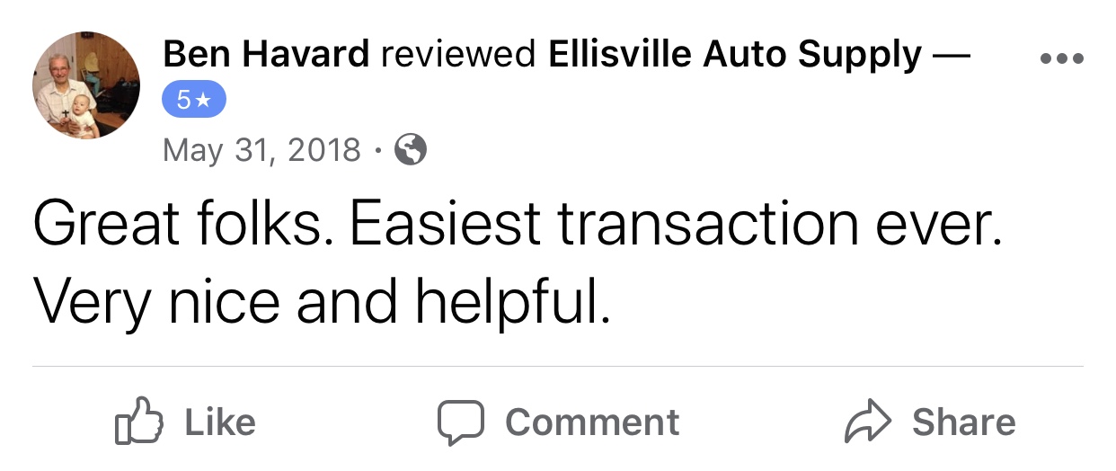 Home Ellisville Auto Supply Ellisville, MS (601) 4778577