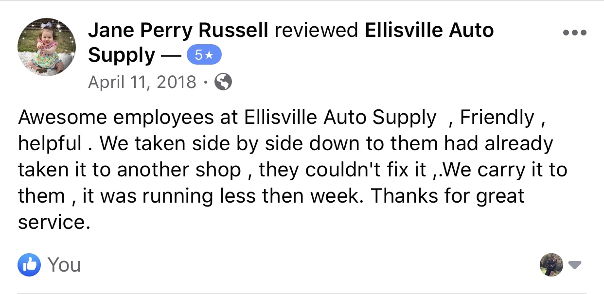 Home Ellisville Auto Supply Ellisville, MS (601) 4778577